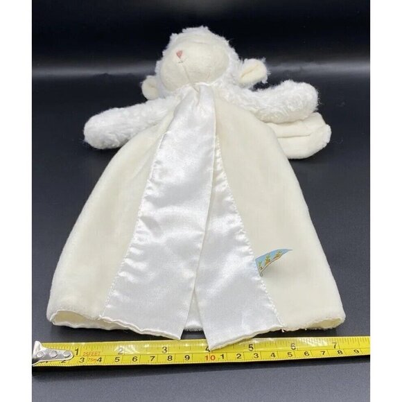 Bunnies by the Bay White Cream Bunny Rabbit Lovey Wrist Pacifier Rattle Holder - Picture 10 of 11